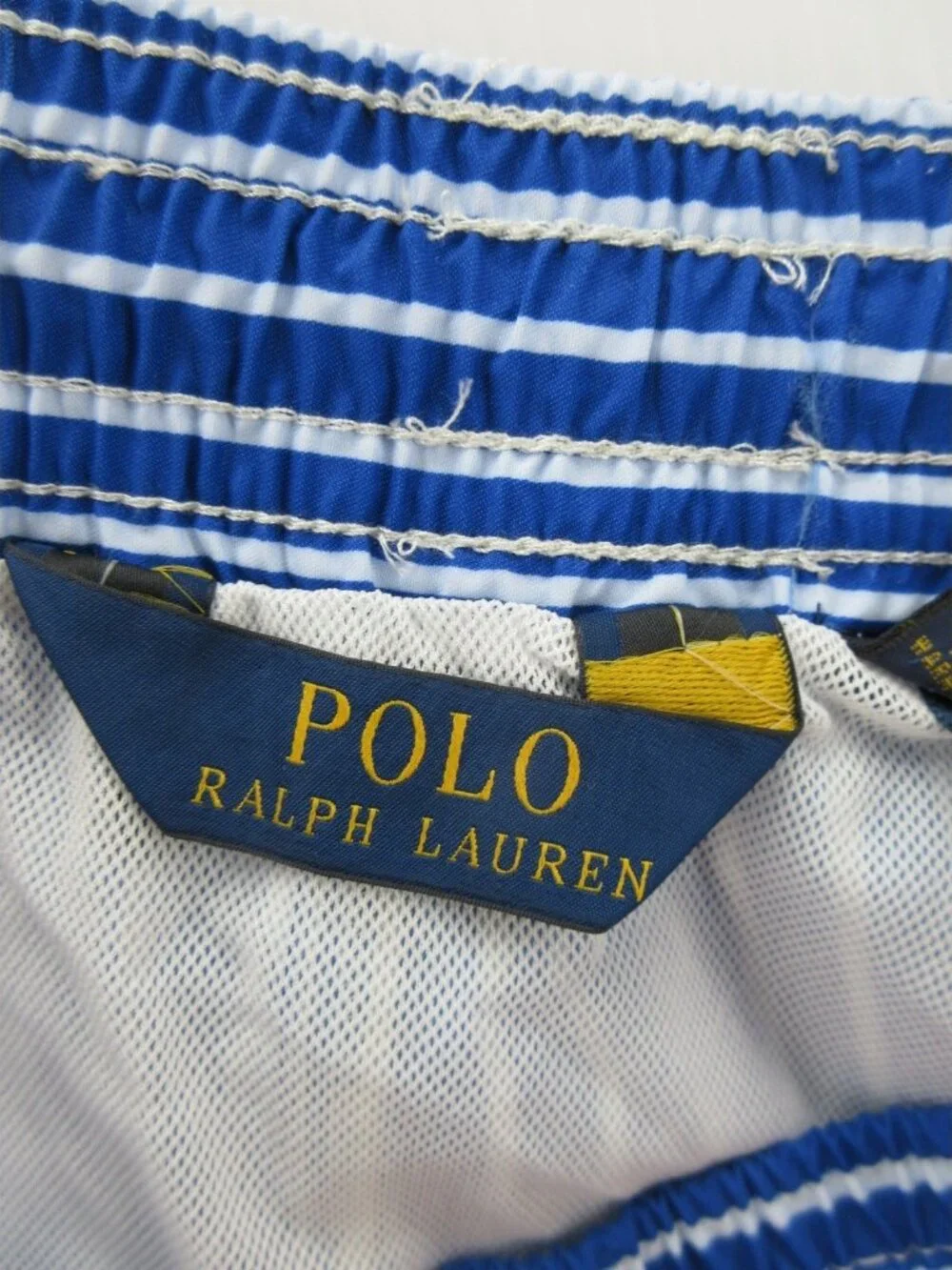 Polo Ralph Lauren Swim Shorts 2XB Big Bathing Suit Striped Red Pony
